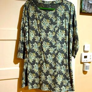 J. Jill XL Luxe Supima 3/4 Sleeve Tunic